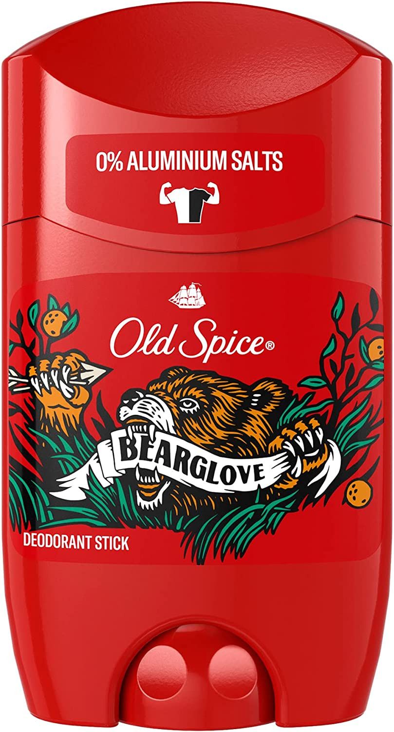 05ef9f13e31c5cb0eb350b05e3afc04e Old Spice Bearglove Deodorant Stick 50ml– حماية 24 ساعة ورائحة رجولية جريئة - الصورة 1