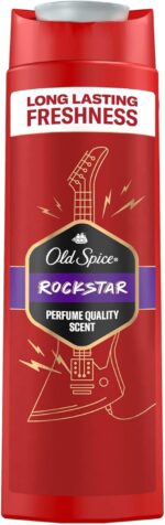 ⁦Old Spice Rockstar جل استحمام وشامبو 3 في 1 للرجال – 400 مل | Old Spice Rockstar 3-in-1 Shower Gel & Shampoo for Men 400ml⁩ - الصورة ⁦7⁩